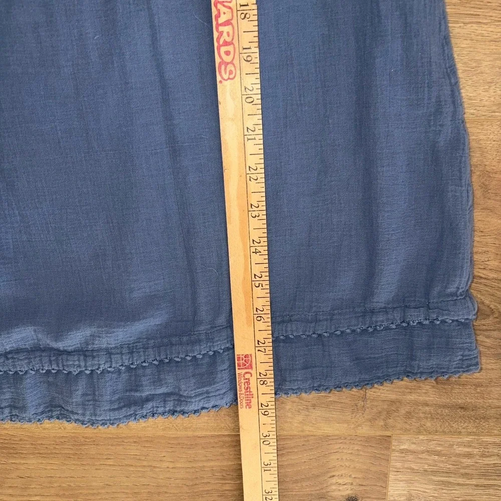 Polo Ralph Lauren Dress Flowy Ruffles Blue Girls 10 Peasant‎ Prairie Cottagecore